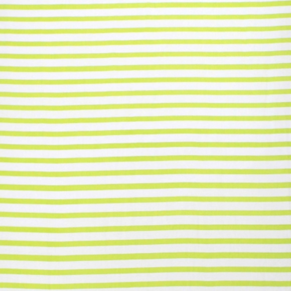 ORGANIC COTTON LIME STRIPES CRIB SHEET - Picture 3 of 3